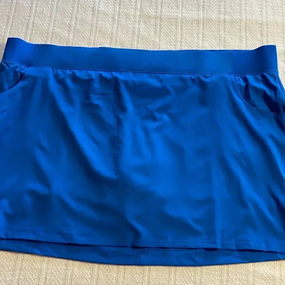 REEL LEGENDS Women’s Plus Adventure Solid Skort - Color Money Blue
